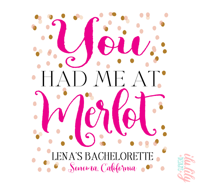 Bachelorette Party Vineyard Tote Bag | You Had Me At Merlot