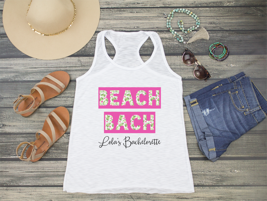 Bachelorette Party Racerback Tank Top | Matching Bachelorette Shirts | Beach Bach