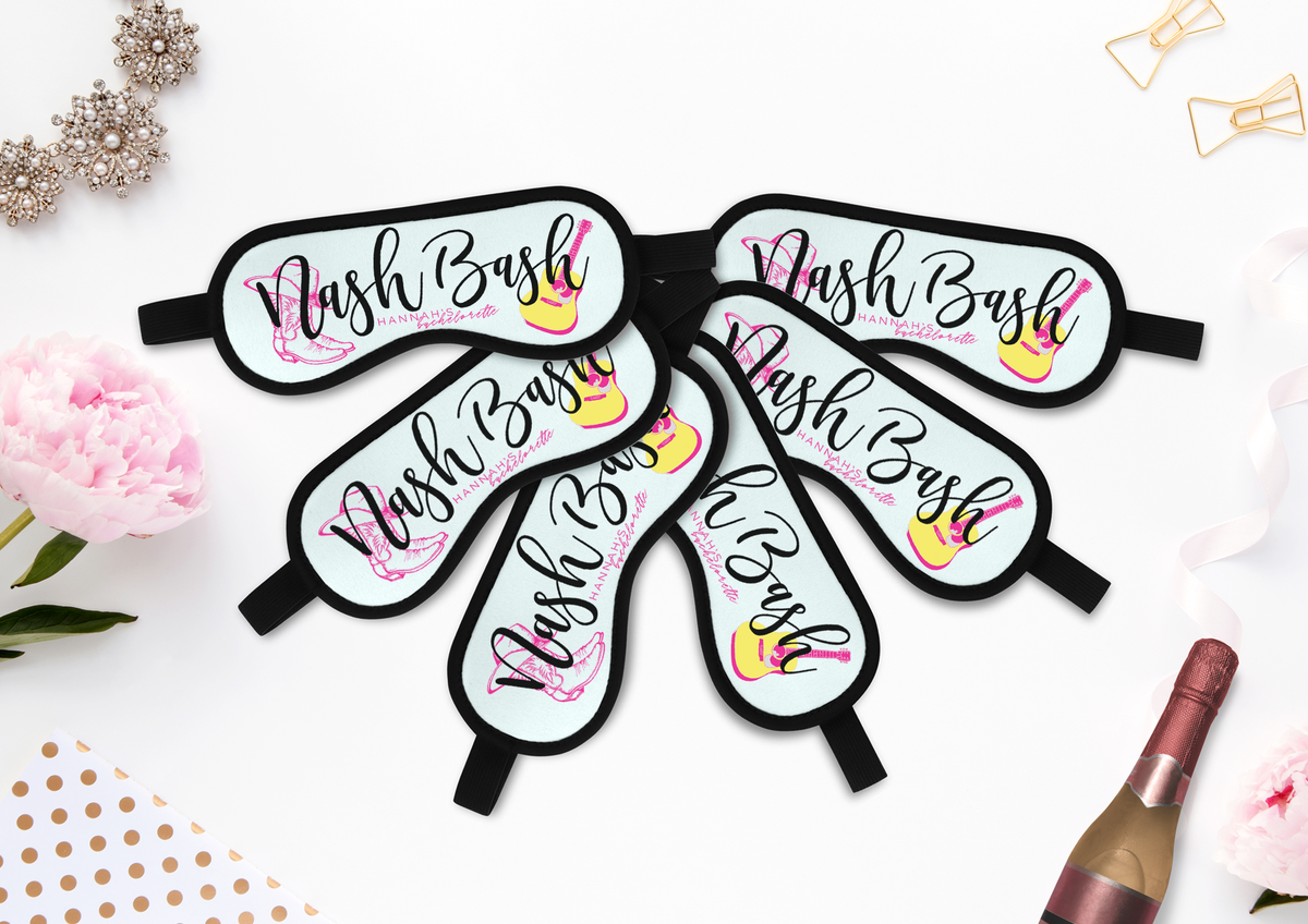 Bachelorette Sleep Mask Party Favors | Personalized Sleep Mask | Nash Bash