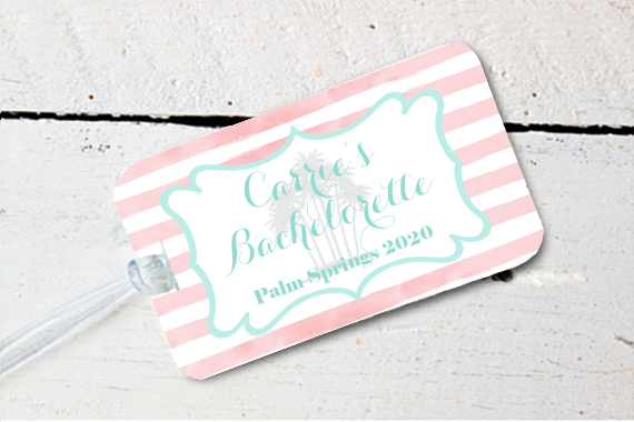 Destination Bachelorette Party Luggage Tag Favor | Beach