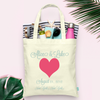 Wedding Welcome Tote Bag | Personalized Couple Heart