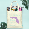 Destination Bachelorette Party Tote Bags | Custom Map Tote Bag