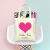 Bachelorette Party Tote Bag | Heart Hashtag