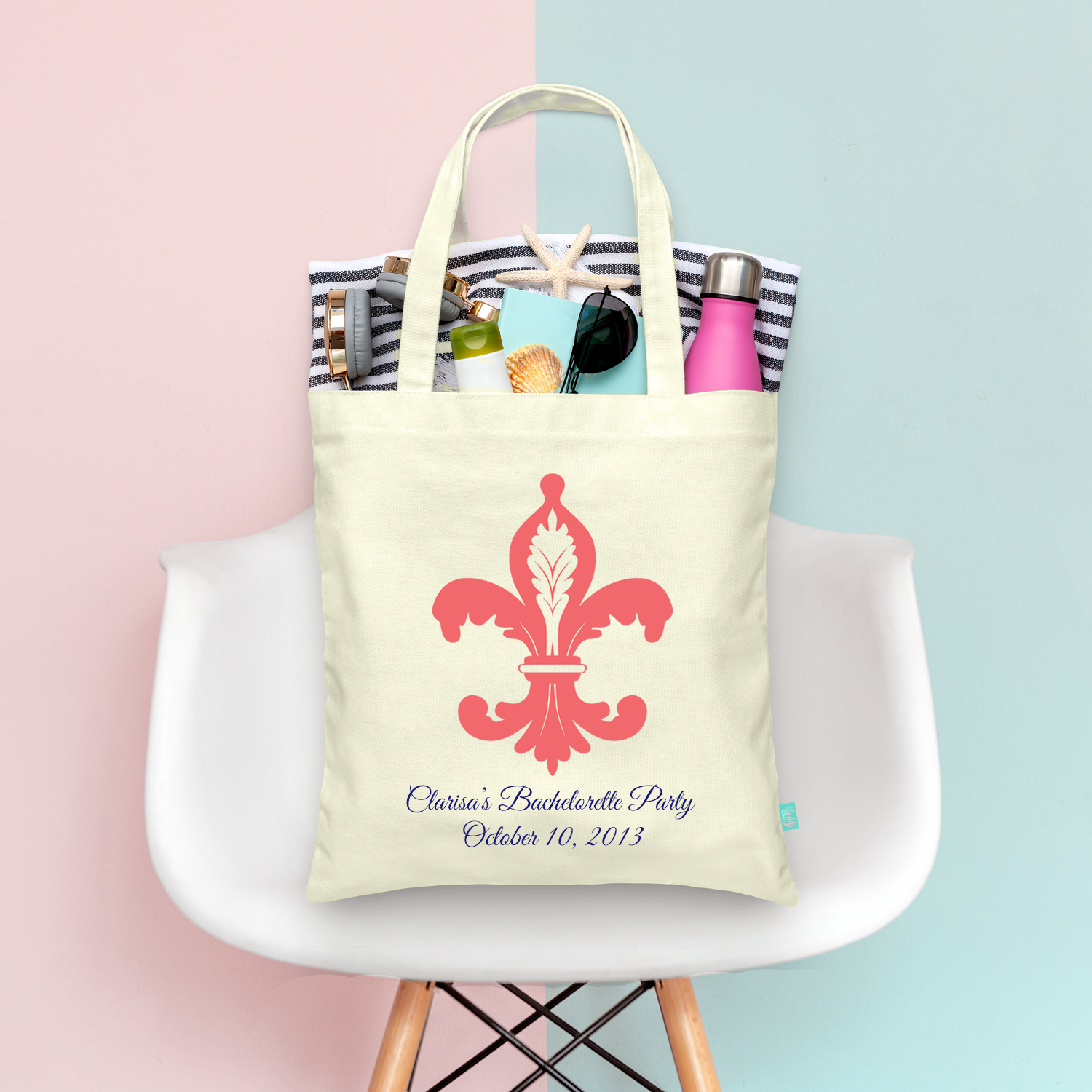 Bachelorette Party Tote Bag | Fleur De Lis