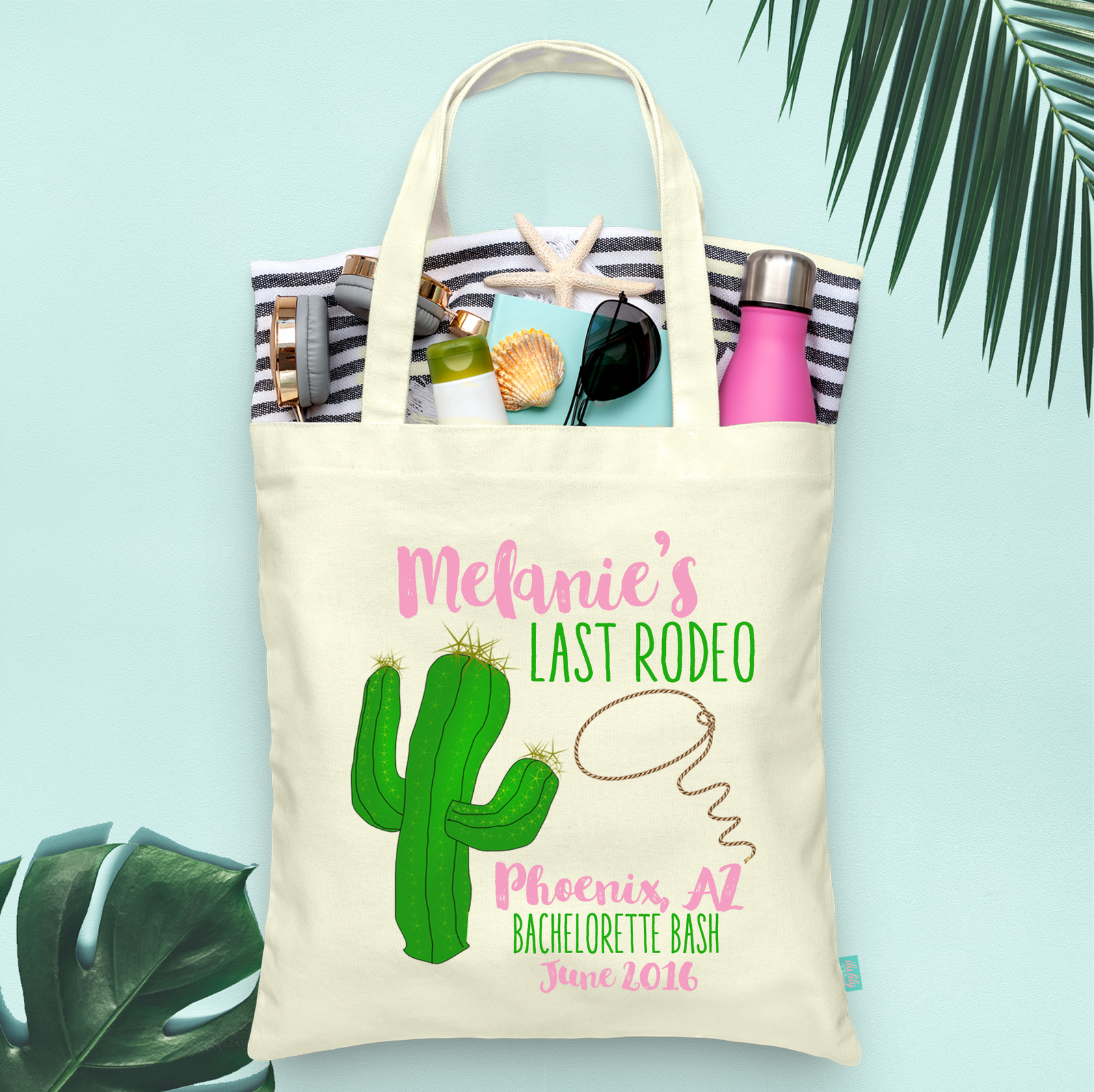 Bachelorette Party Custom Tote Bags | Personalized Bachelorette Tote Bag | Last Rodeo