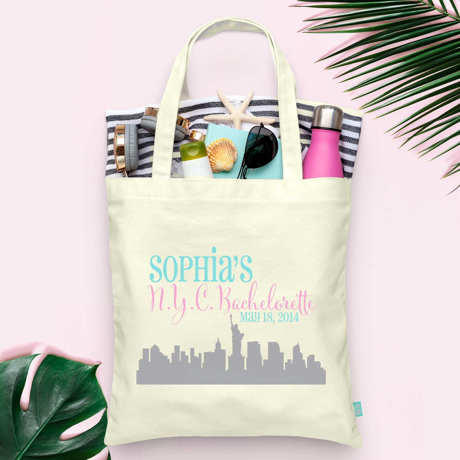 Bachelorette Party NYC Tote Bag | New York, NY Skyline