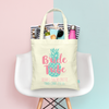 Bridal Party Personalized Tote Bags | Pineapple Bachelorette Theme | Bride Tribe