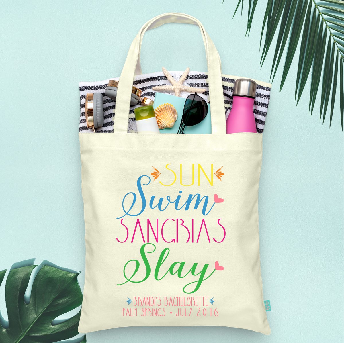 Bachelorette Party Tote Bag | Sun Swim Sangrias Slay