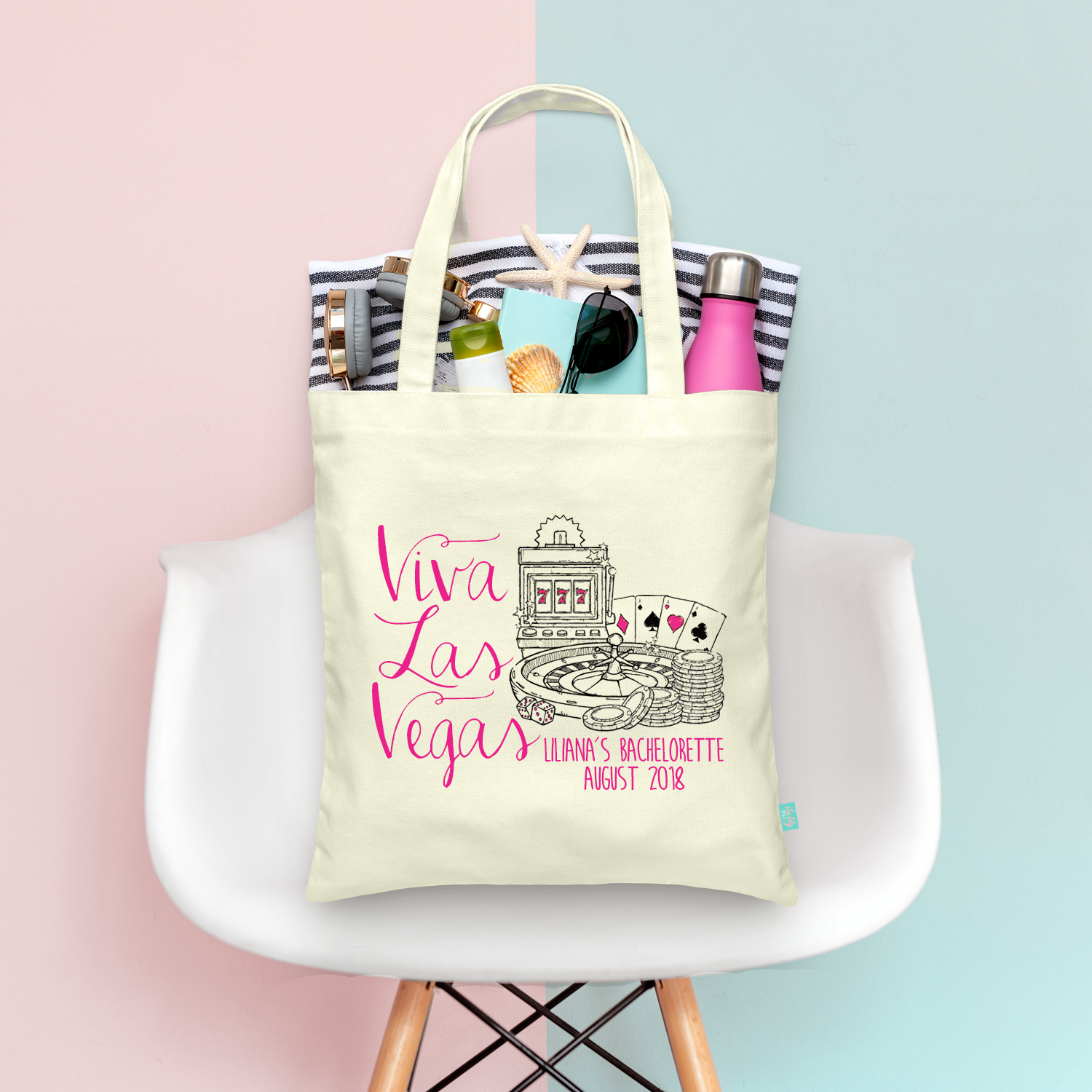 Bachelorette Party Tote Bags | Vegas Tote Bags | Viva Las Vegas