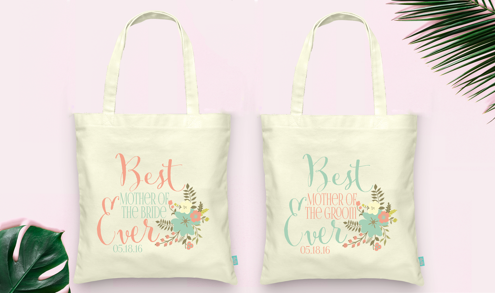 Wedding Tote Bag Set | Best Mother of the Bride & Best Mother of the Groom