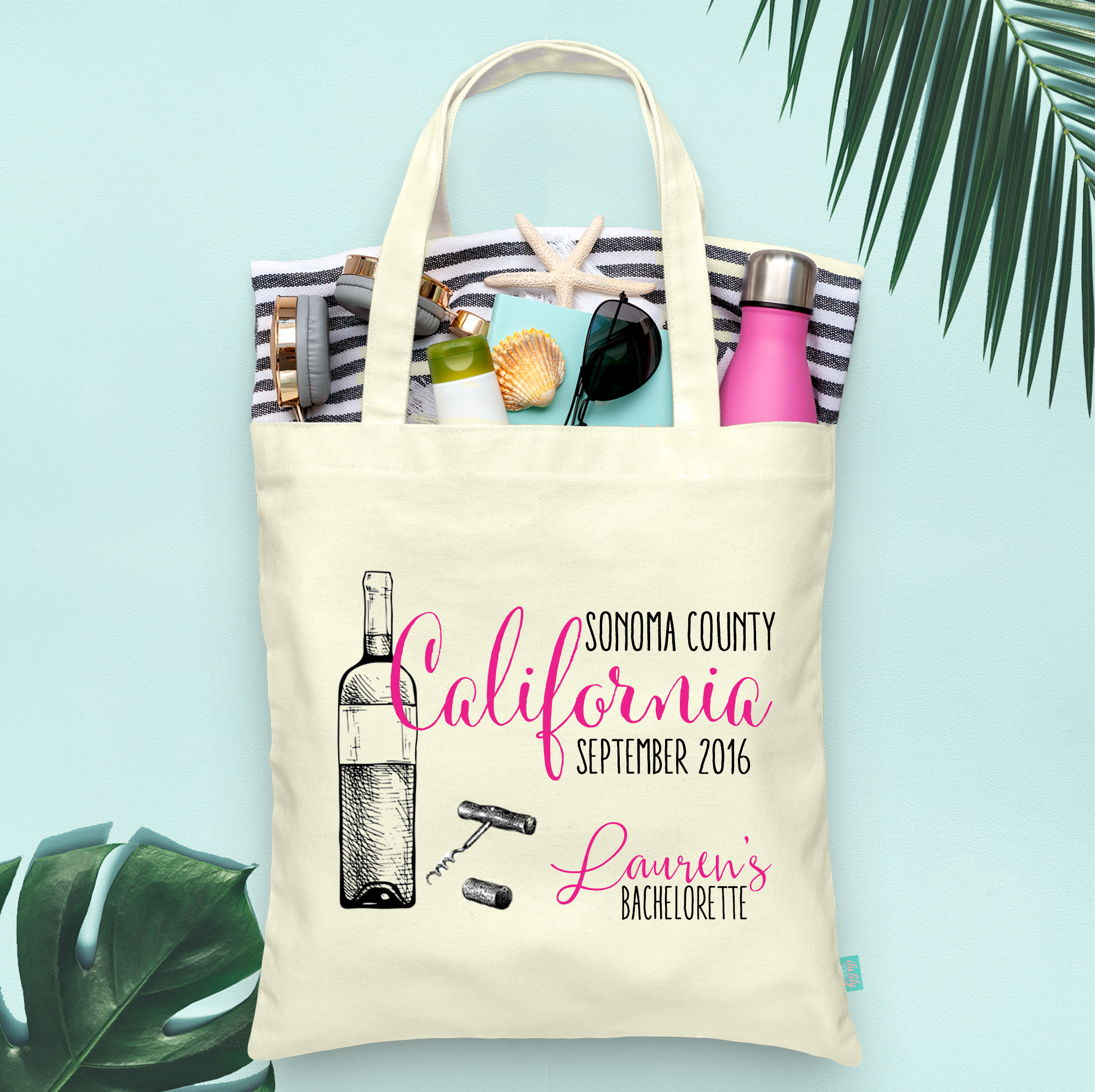 Bachelorette Party Tote Bag | Winery Bachelorette | Wine Country
