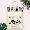 Bachelorette Party Wine Country Tote Bag | Wine Tasting Bachelorette | You Had Me At Merlot