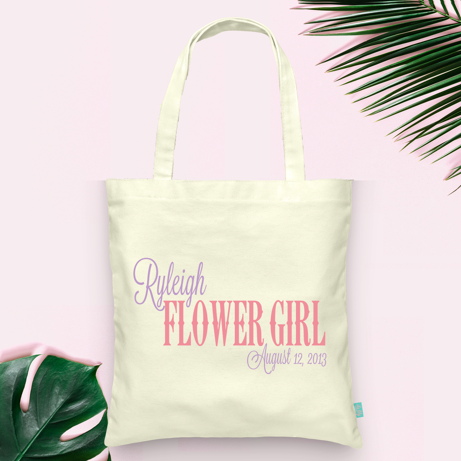 Wedding Party Tote Bag | Personalized Flower Girl Gift | Flower Girl
