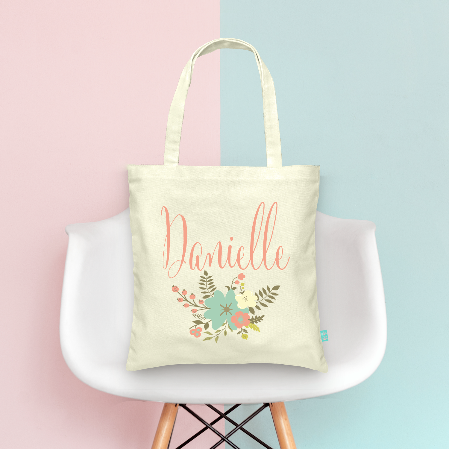 Custom Bridesmaid Tote Bags with Name & Wedding Role