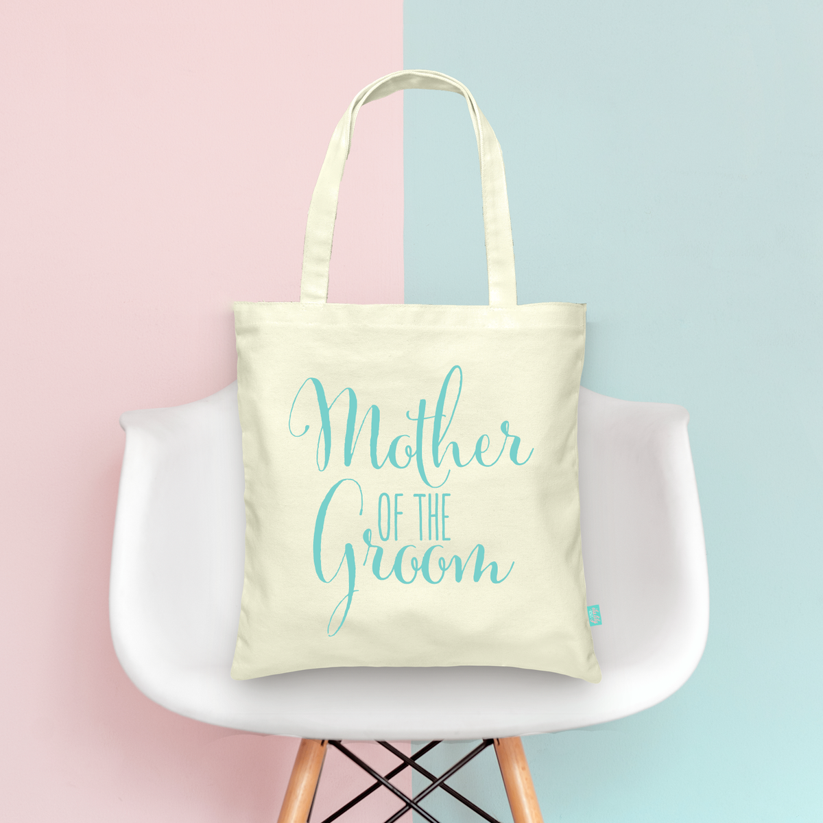 Wedding Tote Bag | Mother of the Groom Blue Script