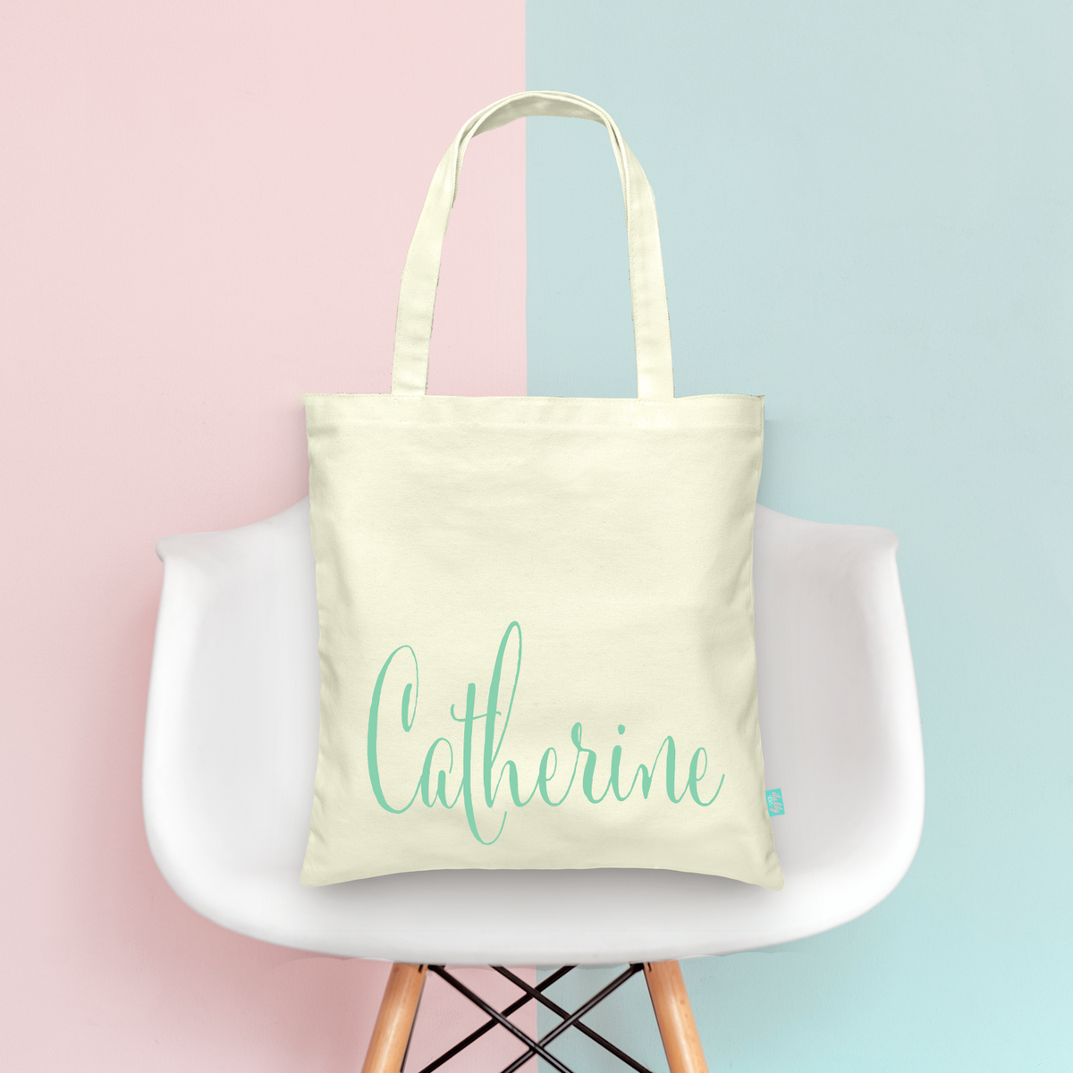 Bridal Party Tote Bag | Personalized Bottom Script