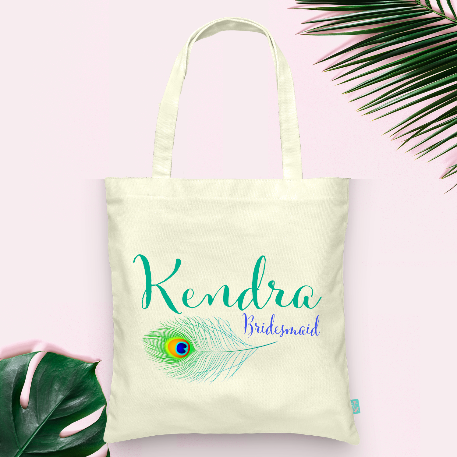 Bridal Party Wedding Tote | Personalized Feather