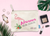 Bridal Party Cosmetic Bag | Destination Wedding | Flamingo Palm Personalized