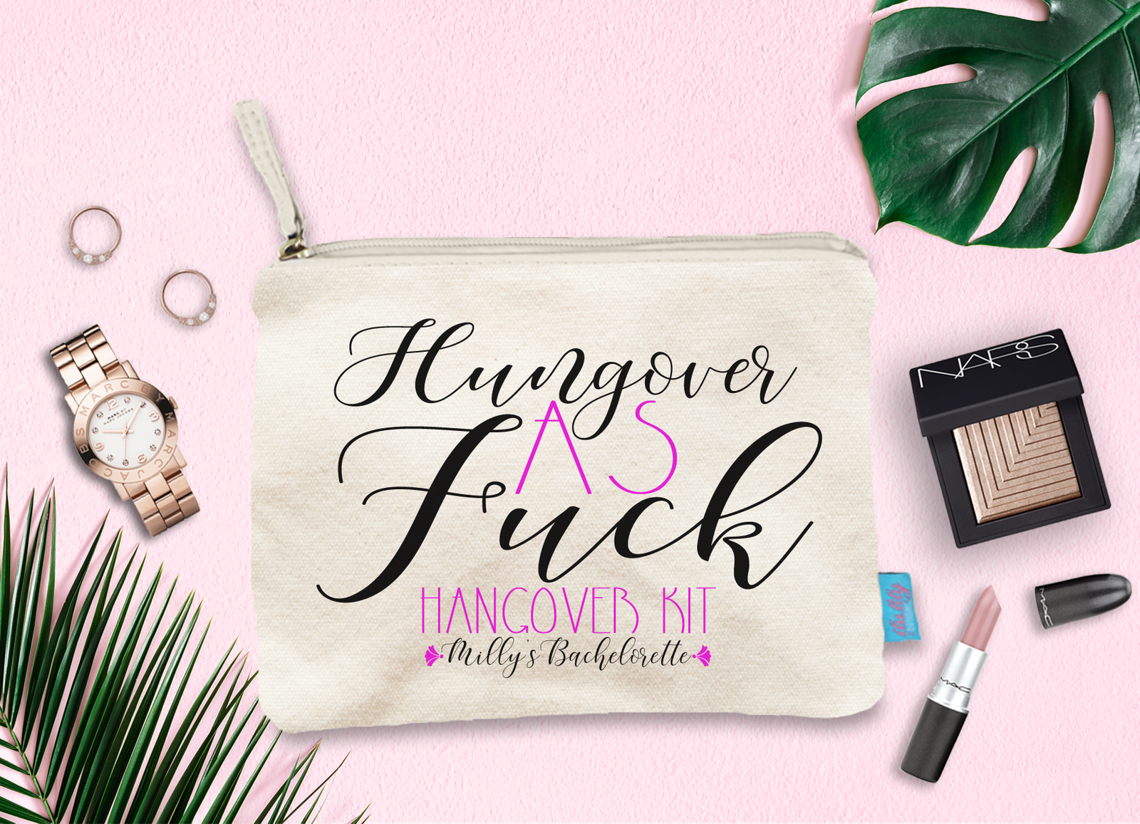 Bachelorette Party Makeup Bag | Hungover AF