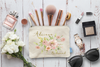 Bridal Party Makeup Bag | Floral Personalized Bridesmaid