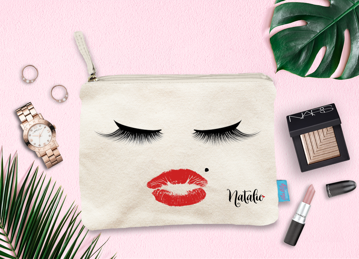 Bridal Party Personalized Cosmetic Bag | Glam Lashes