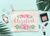 Bridal Party Cosmetic Bag | Personalized Floral Name Script