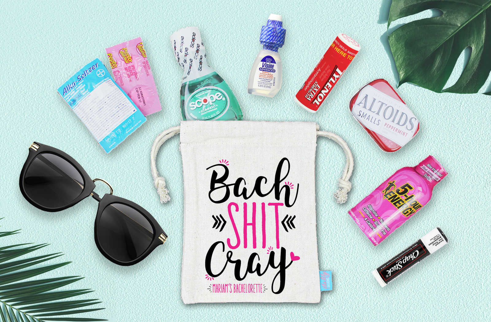 Bachelorette Party Hangover Favor Bag | Oh Shit Kit | Bach Shit Cray