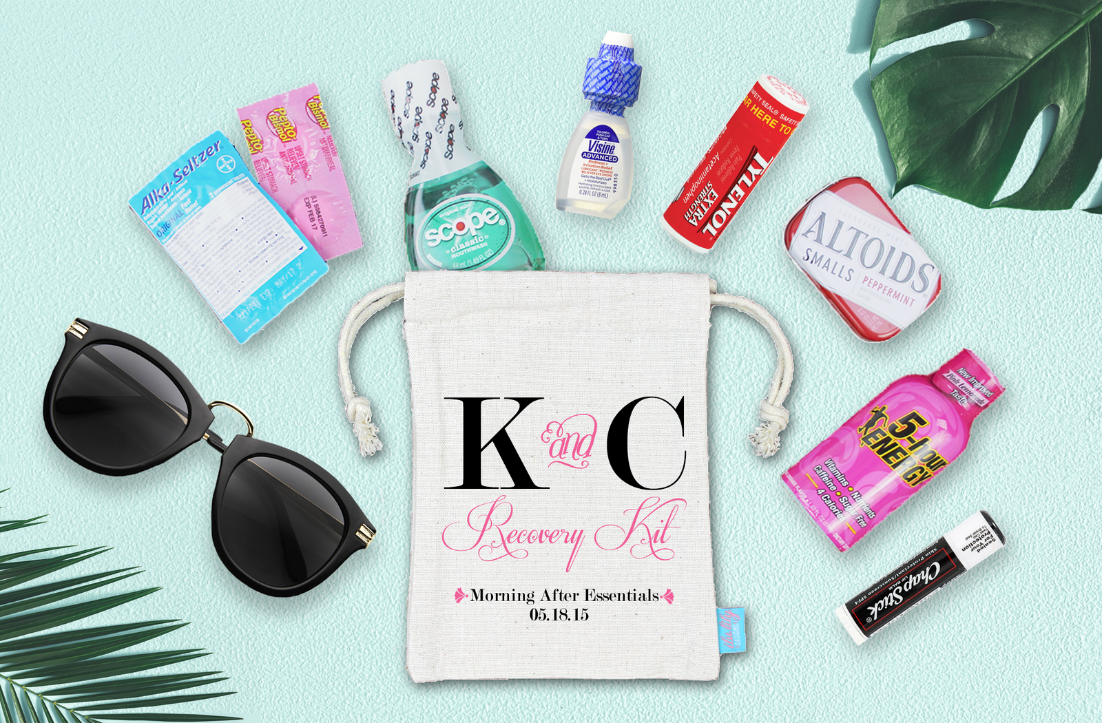 Wedding Welcome Favor Bag | Fancy Recovery Kit