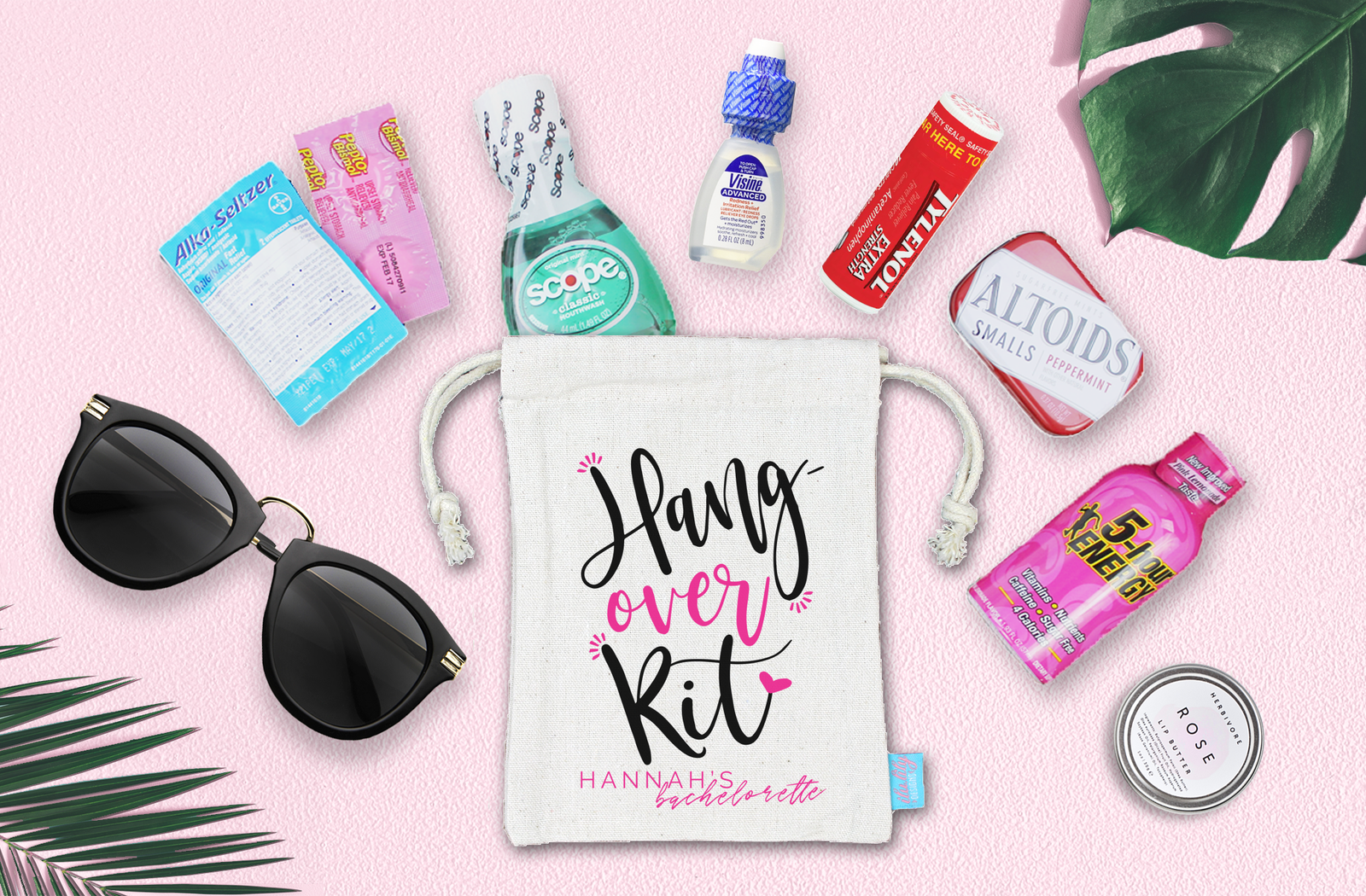 Bachelorette Party Favor Bag | Hangover Kit