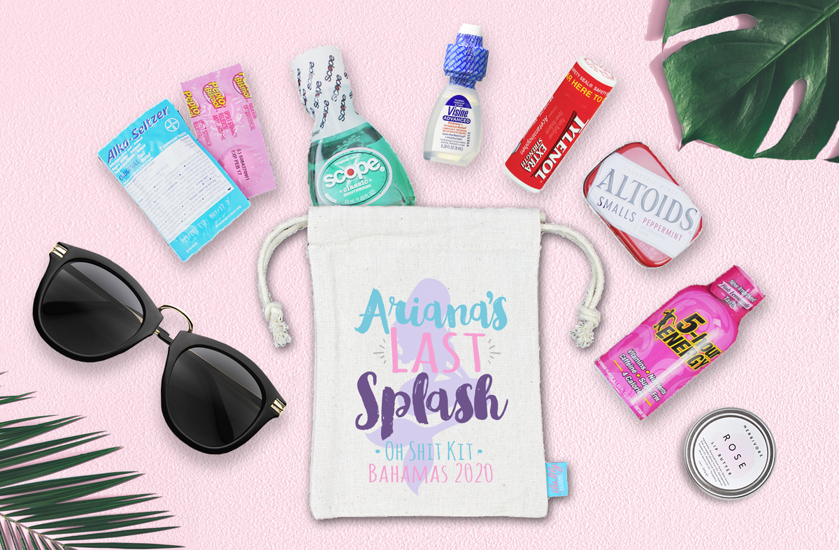 Bachelorette Party Hangover Favor Bag | Oh Shit Kit | Last Splash