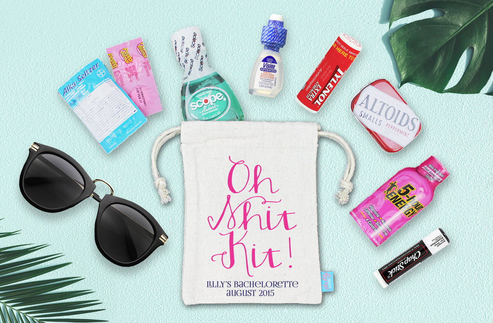 Bachelorette Party Favor Bag | Fancy Oh Shit Kit