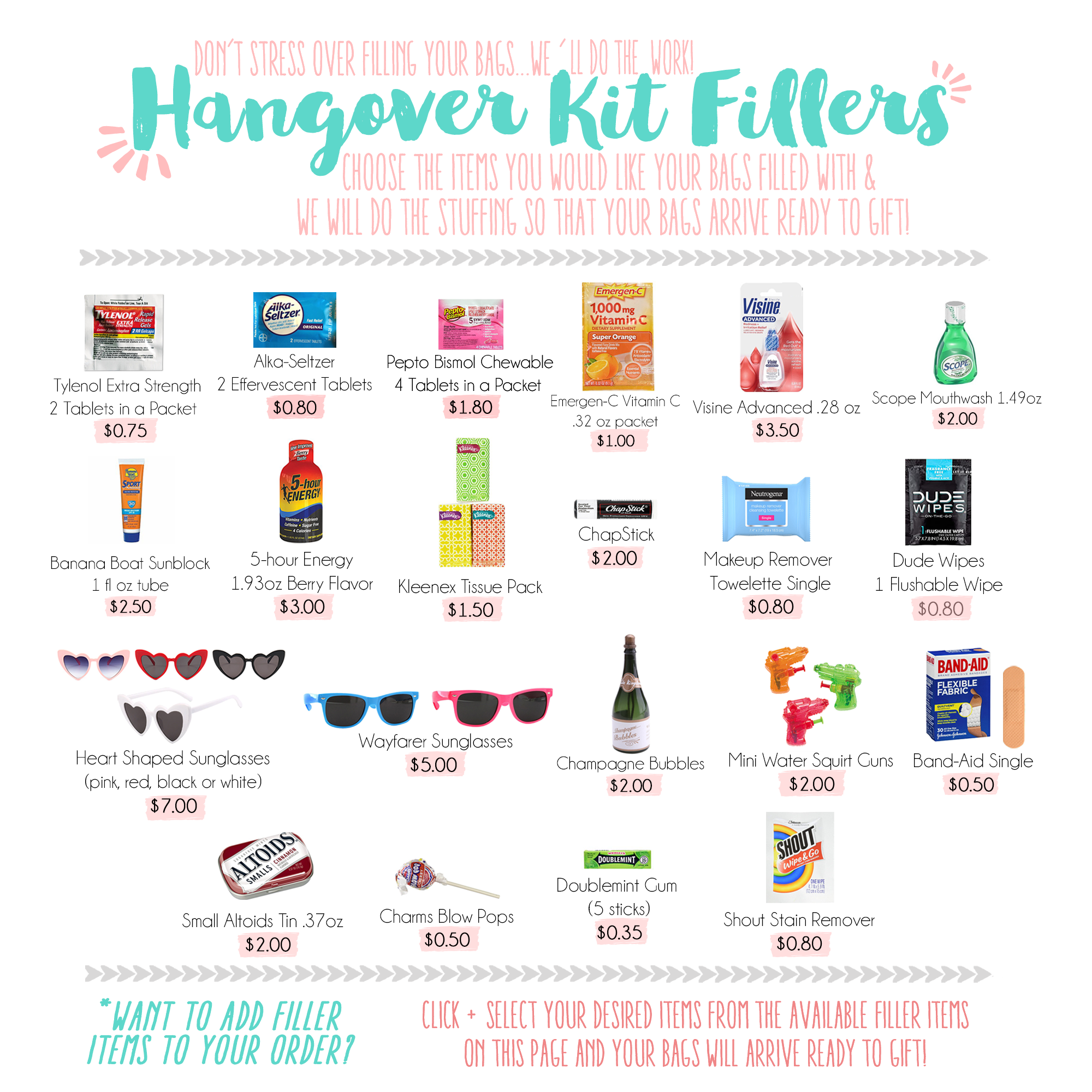 Best Hangover Kits for Bachelorette Parties - KitShe