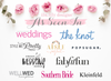 Personalized Bridal Party Makeup Bag | Floral Banner