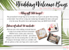 Destination Wedding Tote Bag | Wedding Welcome Bag | Personalized Palm Tree