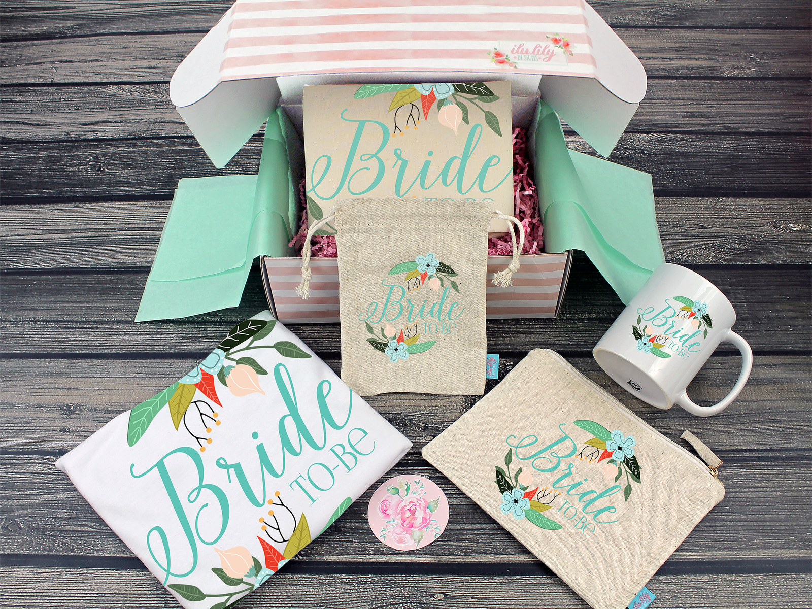 Bride To Be Box | Gift for Bride to Be | Fancy Floral Bride