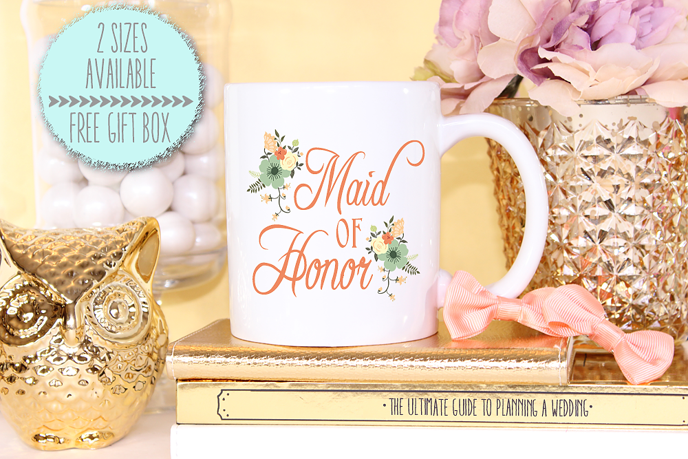 Bridal Party Mug | Floral Maid of Honor