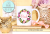 Engagement Party Mug | Floral Bride Wreath
