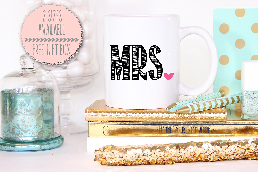 Wedding Mug | Mrs. Heart