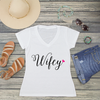 Bride V-Neck T-Shirt | Wifey Heart