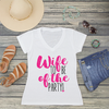 Bachelorette Party V-Neck T-Shirt | Matching Bachelorette Shirts | Wife To Be of the Party
