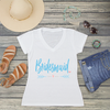 Bridesmaid V-Neck T-Shirt | Matching Shirts for Bridal Party | Bridesmaid With Heart