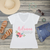 Bridesmaid Personalized V-Neck T-Shirt | Floral Bridesmaid