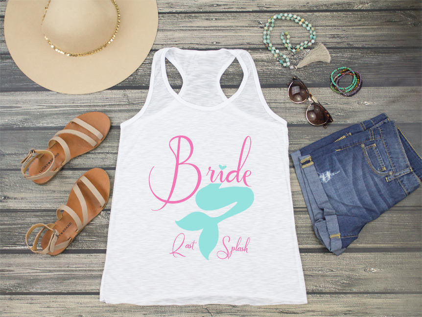 Bride Racerback Tank Top | Mermaid Bachelorette Party | Last Splash