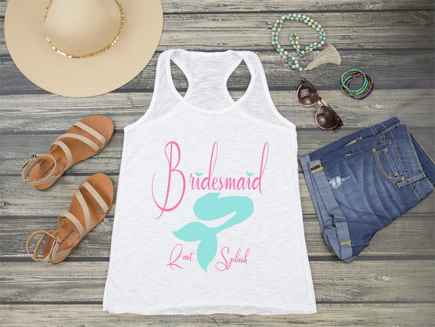 Bridal Party Racerback Tank Top | Mermaid Bachelorette Shirts | Last Splash