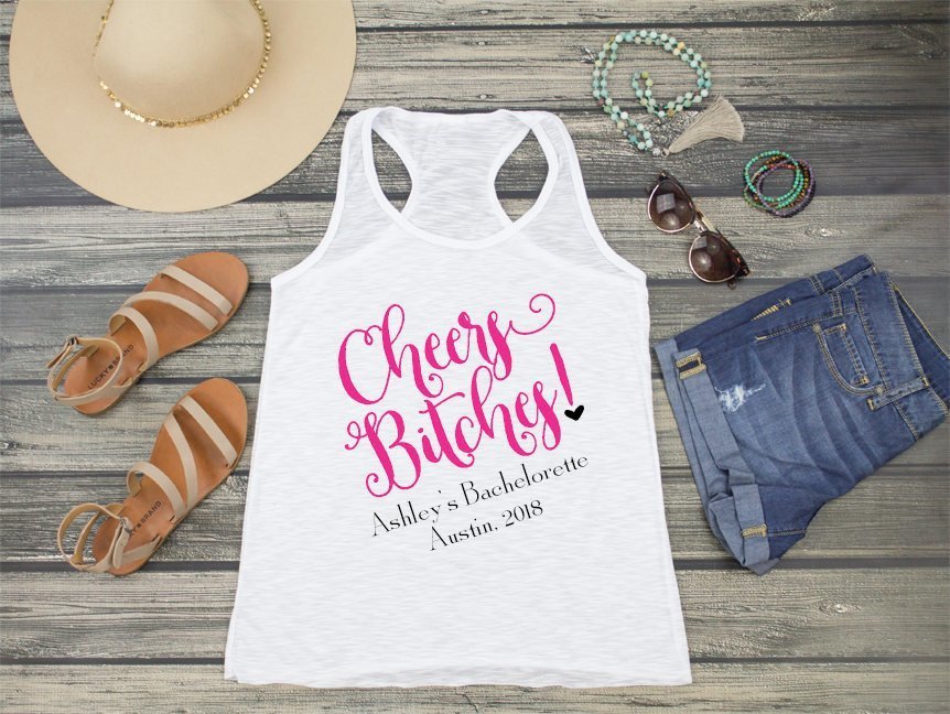 Bachelorette Party Racerback Tank Top | Cheers Bitches