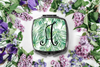 Bridal Party Compact Mirror | Personalized Mirror Favors | Palm Leaves Initial