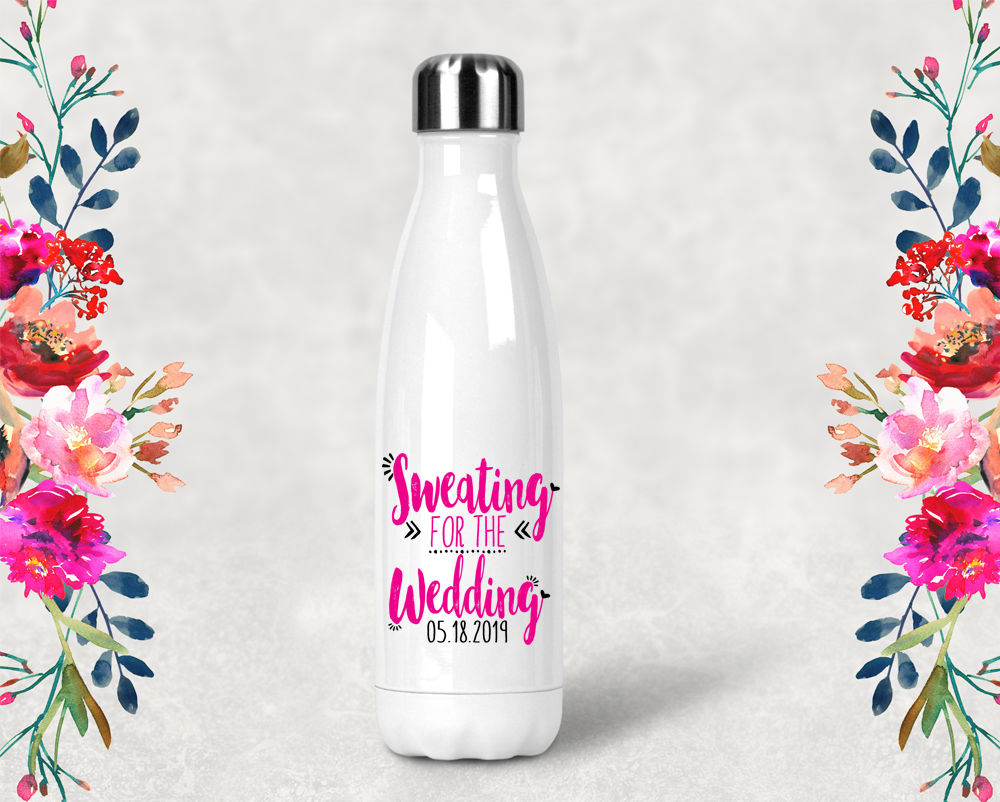 Bridal Party Favor Water Bottle | Swell Style Water Bottle | Sweating for the Wedding