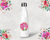 Bridal Party Monogrammed Water Bottle | Swell Style Water Bottle | Pink Floral