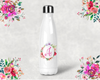 Bridal Party Personalized Water Bottles | Swell Style Water Bottle | Floral Initial