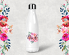 Bridal Party Personalized Water Bottle | Swell Style Water Bottle | Floral Bride